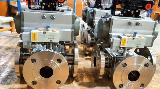 DN150 4 Inch T Port Double Flanged 3 Way Ball Valve